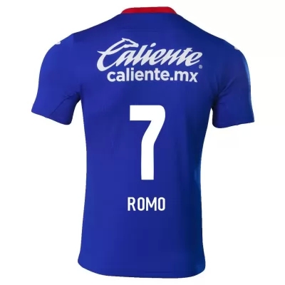 Hombre Fútbol Camiseta Luis Romo #7 1ª Equipación Azul Real 2020/21 La Camisa Chile