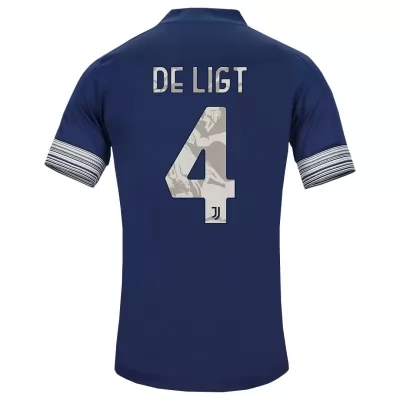 Hombre Fútbol Camiseta Matthijs De Ligt #4 2ª Equipación Oscuridad 2020/21 La Camisa Chile