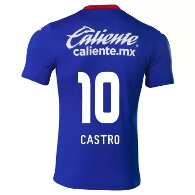 Hombre Fútbol Camiseta Alex Castro #10 1ª Equipación Azul Real 2020/21 La Camisa Chile