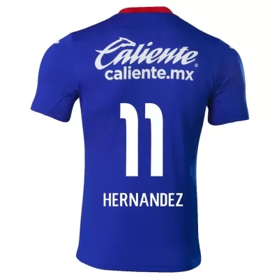Hombre Fútbol Camiseta Elias Hernandez #11 1ª Equipación Azul Real 2020/21 La Camisa Chile