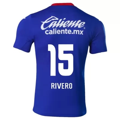 Hombre Fútbol Camiseta Ignacio Rivero #15 1ª Equipación Azul Real 2020/21 La Camisa Chile