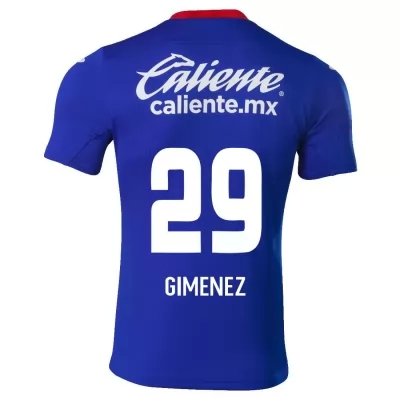 Hombre Fútbol Camiseta Santiago Gimenez #29 1ª Equipación Azul Real 2020/21 La Camisa Chile