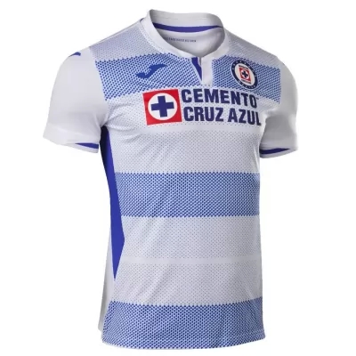 Hombre Fútbol Camiseta Joaquin Martinez #12 2ª Equipación Blanco Azul 2020/21 La Camisa Chile