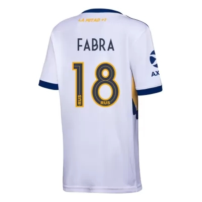Hombre Fútbol Camiseta Frank Fabra #18 2ª Equipación Blanco 2020/21 La Camisa Chile