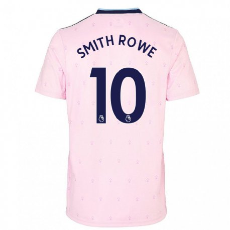 Kandiny Niño Camiseta Emile Smith Rowe #10 Rosa Azul Marino Equipación Tercera 2022/23 La Camisa Chile