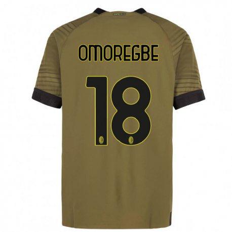 Kandiny Niño Camiseta Bob Murphy Omoregbe #18 Verde Oscuro Negro Equipación Tercera 2022/23 La Camisa Chile