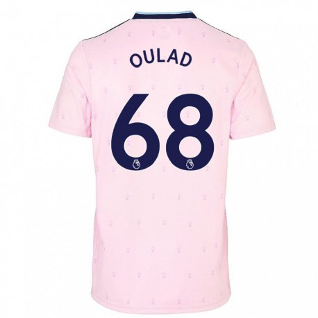 Kandiny Niño Camiseta Salah-eddine Oulad M'hand #68 Rosa Azul Marino Equipación Tercera 2022/23 La Camisa Chile