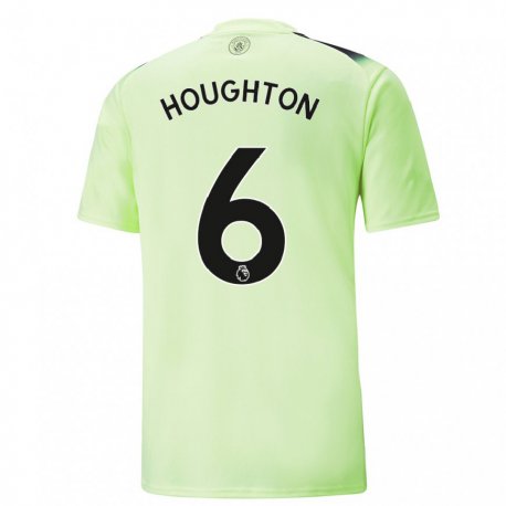 Kandiny Niño Camiseta Steph Houghton #6 Verde Gris Oscuro Equipación Tercera 2022/23 La Camisa Chile