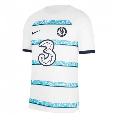 Kandiny Hombre Camiseta Lucy Watson #25 Blanco Azul Claro Equipación Tercera 2022/23 La Camisa Chile