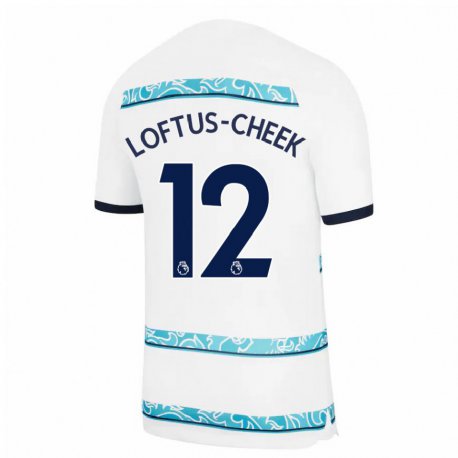 Kandiny Hombre Camiseta Ruben Loftus-cheek #12 Blanco Azul Claro Equipación Tercera 2022/23 La Camisa Chile