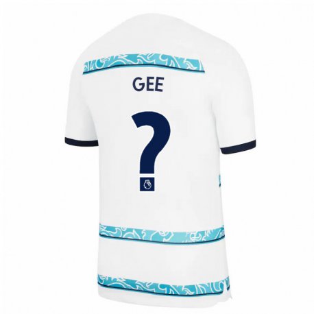 Kandiny Hombre Camiseta Billy Gee #0 Blanco Azul Claro Equipación Tercera 2022/23 La Camisa Chile