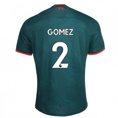 Kandiny Hombre Camiseta Joe Gomez #2 Verde Oscuro Equipación Tercera 2022/23 La Camisa Chile