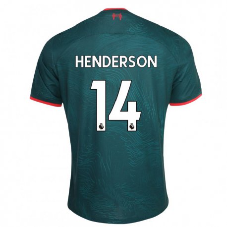 Kandiny Hombre Camiseta Henderson #14 Verde Oscuro Equipación Tercera 2022/23 La Camisa Chile