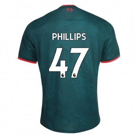 Kandiny Hombre Camiseta Nathaniel Phillips #47 Verde Oscuro Equipación Tercera 2022/23 La Camisa Chile