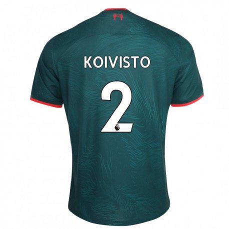 Kandiny Hombre Camiseta Emma Koivisto #2 Verde Oscuro Equipación Tercera 2022/23 La Camisa Chile
