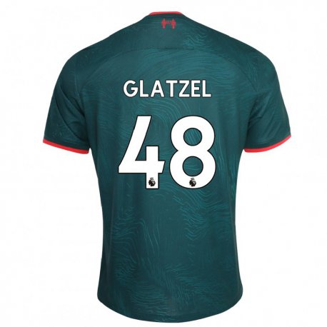 Kandiny Hombre Camiseta Paul Glatzel #48 Verde Oscuro Equipación Tercera 2022/23 La Camisa Chile
