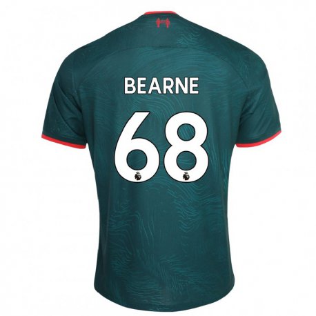 Kandiny Hombre Camiseta Jack Bearne #68 Verde Oscuro Equipación Tercera 2022/23 La Camisa Chile