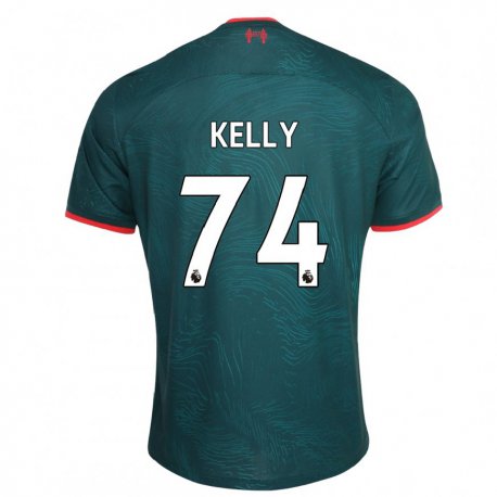 Kandiny Hombre Camiseta Oscar Kelly #74 Verde Oscuro Equipación Tercera 2022/23 La Camisa Chile