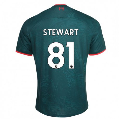 Kandiny Hombre Camiseta Layton Stewart #81 Verde Oscuro Equipación Tercera 2022/23 La Camisa Chile