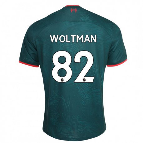 Kandiny Hombre Camiseta Max Woltman #82 Verde Oscuro Equipación Tercera 2022/23 La Camisa Chile