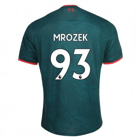 Kandiny Hombre Camiseta Fabian Mrozek #93 Verde Oscuro Equipación Tercera 2022/23 La Camisa Chile