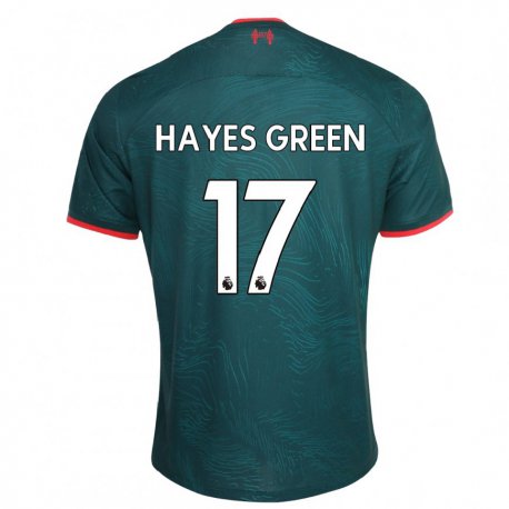 Kandiny Hombre Camiseta Charlie Hayes-green #17 Verde Oscuro Equipación Tercera 2022/23 La Camisa Chile
