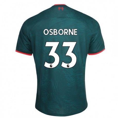 Kandiny Hombre Camiseta Niall Osborne #33 Verde Oscuro Equipación Tercera 2022/23 La Camisa Chile
