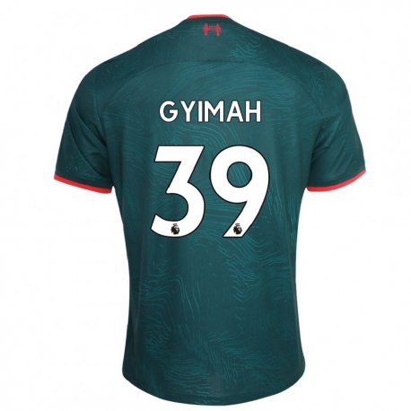 Kandiny Hombre Camiseta Francis Gyimah #39 Verde Oscuro Equipación Tercera 2022/23 La Camisa Chile