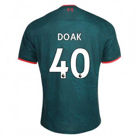 Kandiny Hombre Camiseta Ben Doak #40 Verde Oscuro Equipación Tercera 2022/23 La Camisa Chile