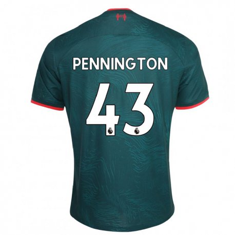 Kandiny Hombre Camiseta Cody Pennington #43 Verde Oscuro Equipación Tercera 2022/23 La Camisa Chile