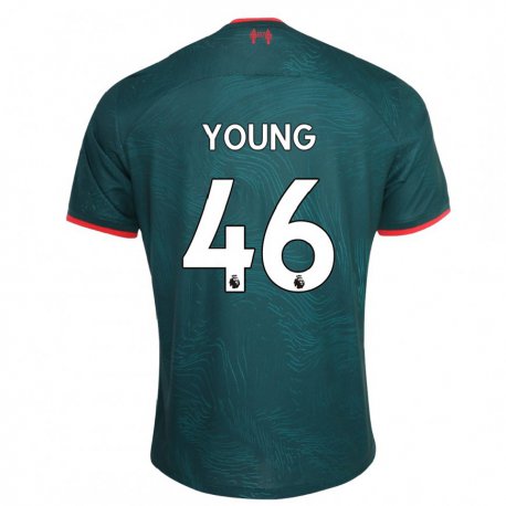 Kandiny Hombre Camiseta Ranel Young #46 Verde Oscuro Equipación Tercera 2022/23 La Camisa Chile