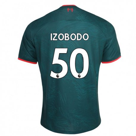 Kandiny Hombre Camiseta Elijah Izobodo John #50 Verde Oscuro Equipación Tercera 2022/23 La Camisa Chile