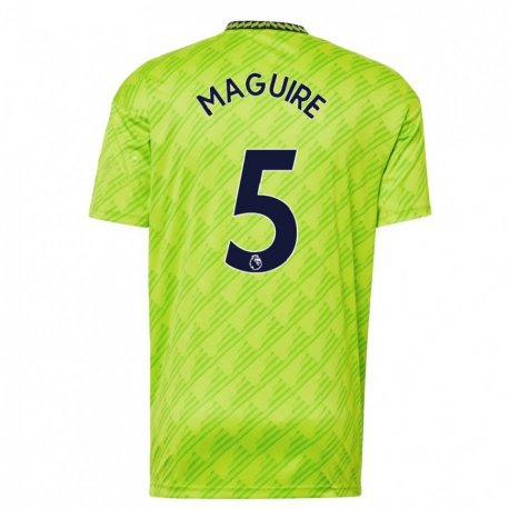 Kandiny Hombre Camiseta Harry Maguire #5 Verde Claro Equipación Tercera 2022/23 La Camisa Chile