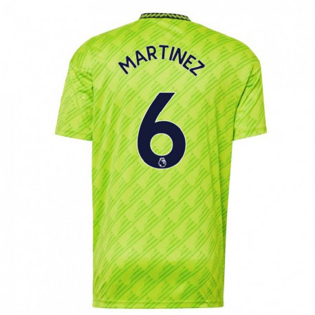 Kandiny Hombre Camiseta Lisandro Martinez #6 Verde Claro Equipación Tercera 2022/23 La Camisa Chile