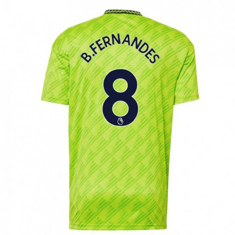 Kandiny Hombre Camiseta Bruno Fernandes #8 Verde Claro Equipación Tercera 2022/23 La Camisa Chile