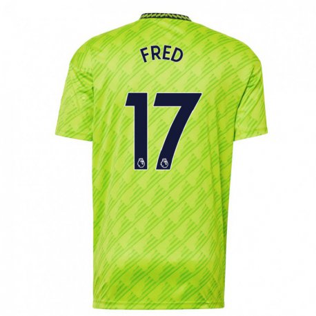 Kandiny Hombre Camiseta Fred #17 Verde Claro Equipación Tercera 2022/23 La Camisa Chile