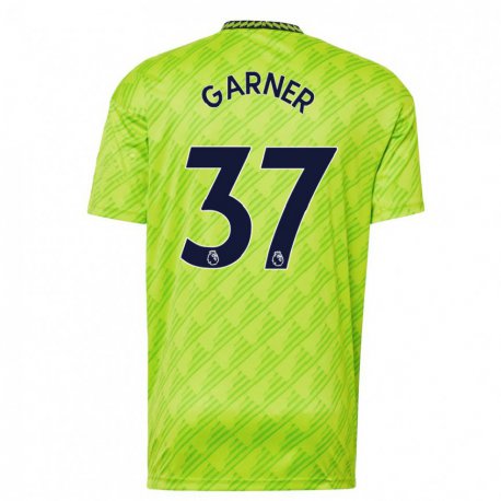Kandiny Hombre Camiseta James Garner #37 Verde Claro Equipación Tercera 2022/23 La Camisa Chile