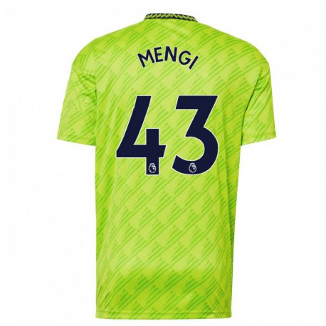 Kandiny Hombre Camiseta Teden Mengi #43 Verde Claro Equipación Tercera 2022/23 La Camisa Chile