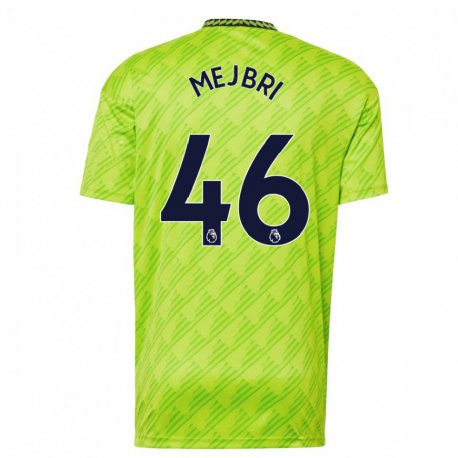 Kandiny Hombre Camiseta Hannibal Mejbri #46 Verde Claro Equipación Tercera 2022/23 La Camisa Chile
