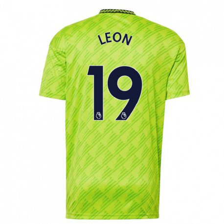 Kandiny Hombre Camiseta Adriana Leon #19 Verde Claro Equipación Tercera 2022/23 La Camisa Chile