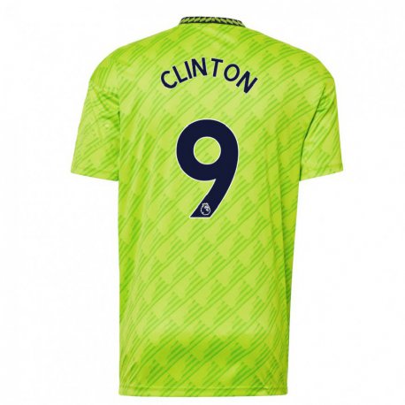 Kandiny Hombre Camiseta Grace Clinton #9 Verde Claro Equipación Tercera 2022/23 La Camisa Chile