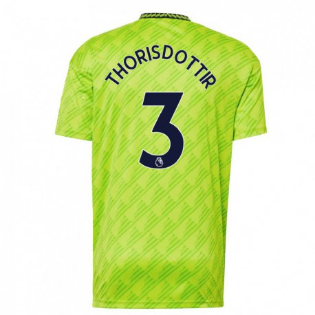 Kandiny Hombre Camiseta Maria Thorisdottir #3 Verde Claro Equipación Tercera 2022/23 La Camisa Chile