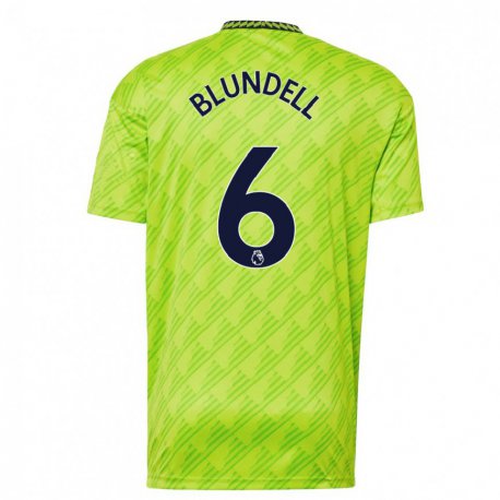 Kandiny Hombre Camiseta Hannah Blundell #6 Verde Claro Equipación Tercera 2022/23 La Camisa Chile