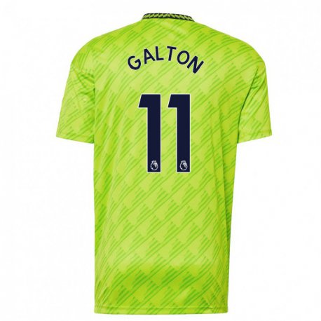 Kandiny Hombre Camiseta Leah Galton #11 Verde Claro Equipación Tercera 2022/23 La Camisa Chile