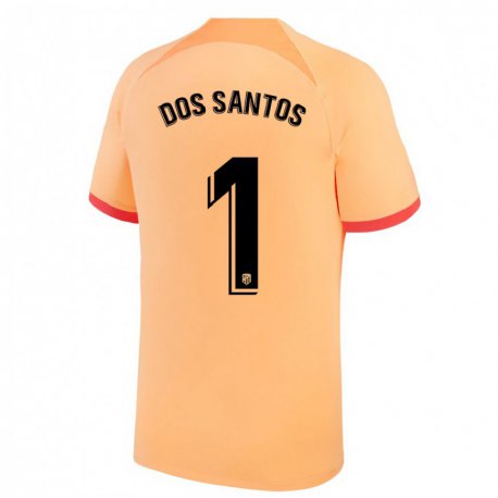 Kandiny Hombre Camiseta Alex Dos Santos #1 Naranja Claro Equipación Tercera 2022/23 La Camisa Chile