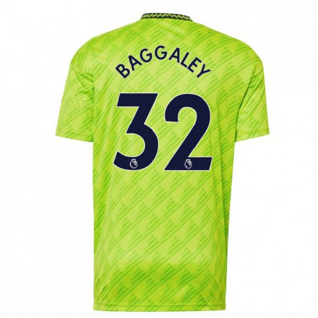 Kandiny Hombre Camiseta Sophie Baggaley #32 Verde Claro Equipación Tercera 2022/23 La Camisa Chile