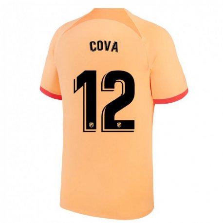 Kandiny Hombre Camiseta Adrian Cova #12 Naranja Claro Equipación Tercera 2022/23 La Camisa Chile