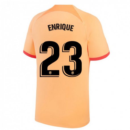 Kandiny Hombre Camiseta Gustavo Enrique #23 Naranja Claro Equipación Tercera 2022/23 La Camisa Chile