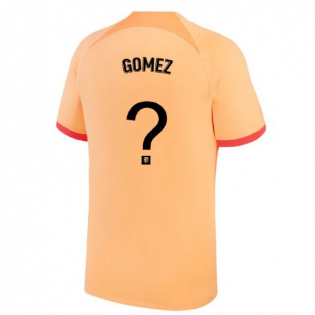 Kandiny Hombre Camiseta Jesus Gomez #0 Naranja Claro Equipación Tercera 2022/23 La Camisa Chile