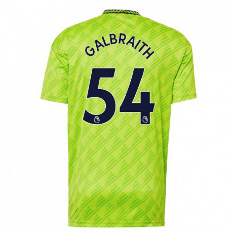 Kandiny Hombre Camiseta Ethan Galbraith #54 Verde Claro Equipación Tercera 2022/23 La Camisa Chile